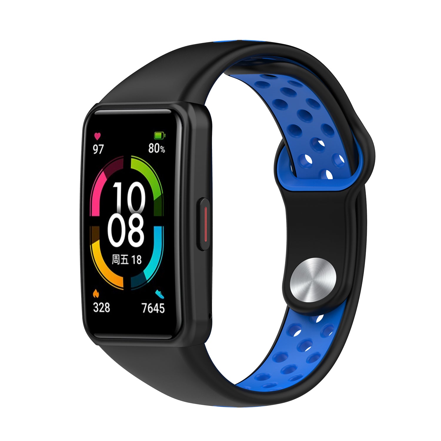 For Huawei Band 6 Honor Band 6 Dual Color Silicone Watch Band Adjustable Wrist Strap Replacement For Huawei Band 6 Honor Band 6 Dual Color Silicone Watch Band Adjustable Wrist Strap Replacement